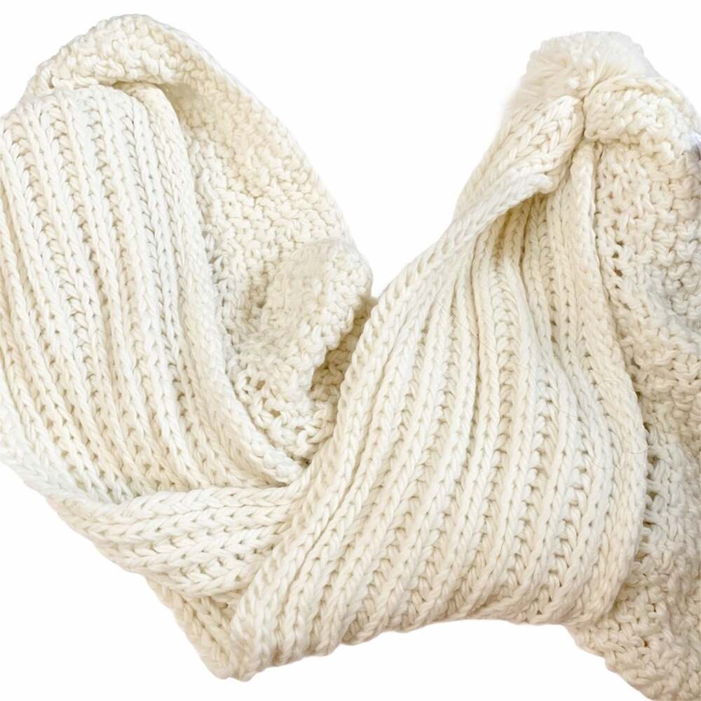 Charter Club Ivory Ruffle Knit Scarf